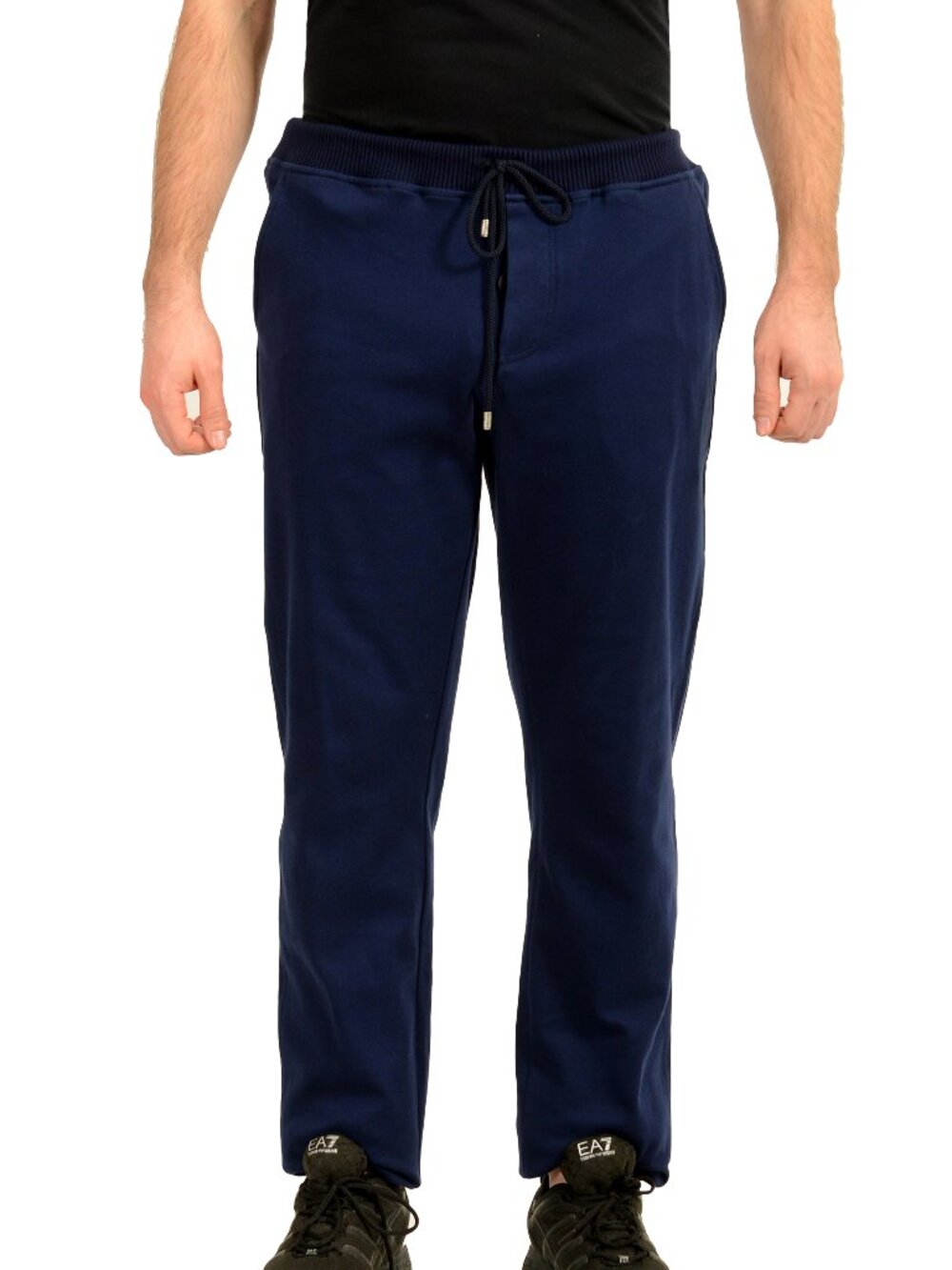 Malo Men's Navy Blue Sweat Track Jogging Pants US 32 IT 48
